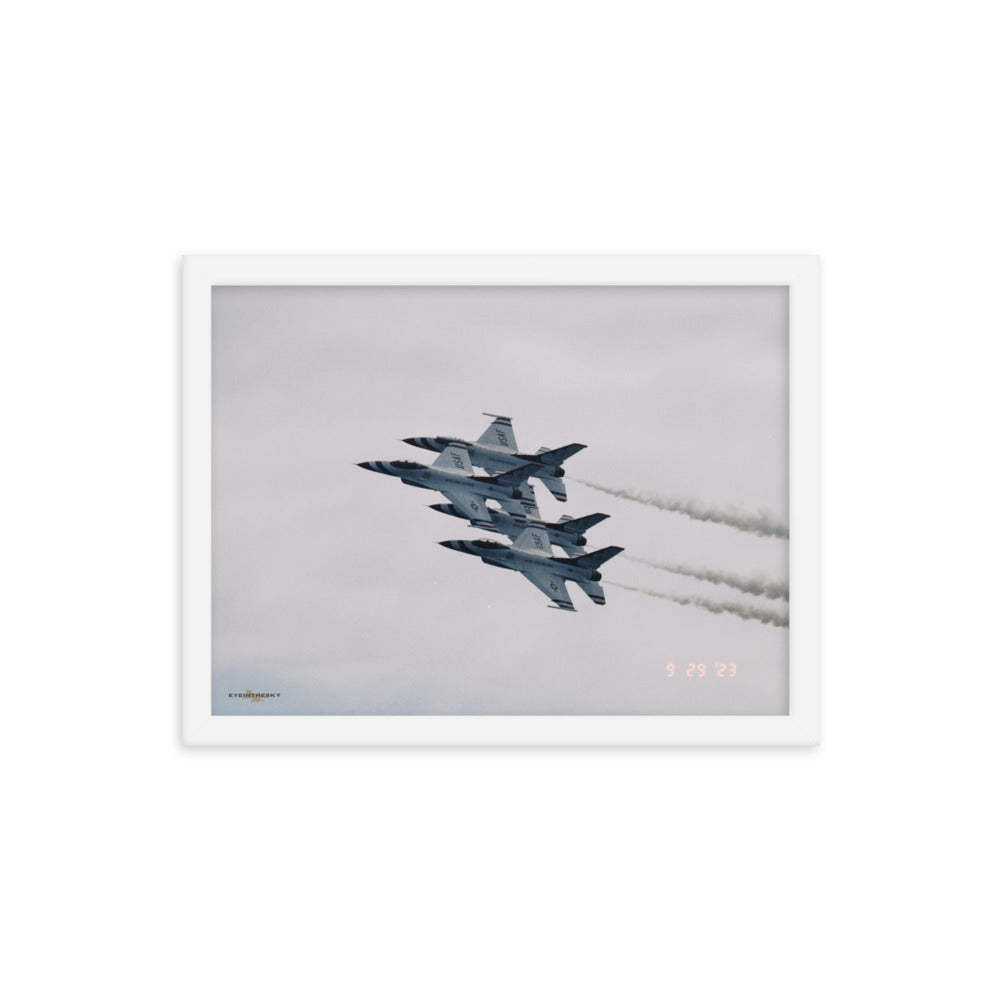 THUNDERBIRD 4 - FIGHTERS ON FILM FRAMED COLLECTION 12x16