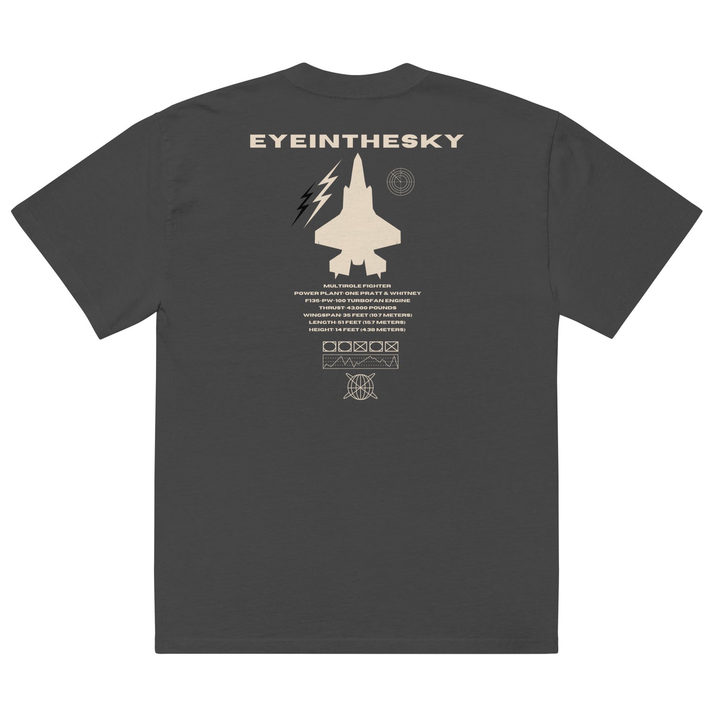 EITS LIGHTNING II DROPSHOULDER FADED TEE