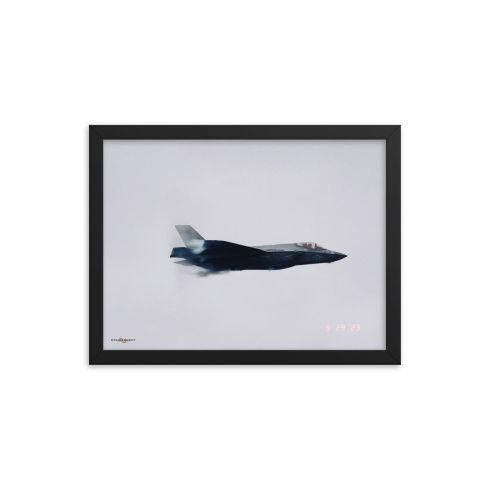 LIGHTNING II CROSS SECTION- FIGHTERS ON FILM FRAMED COLLECTION 12x16