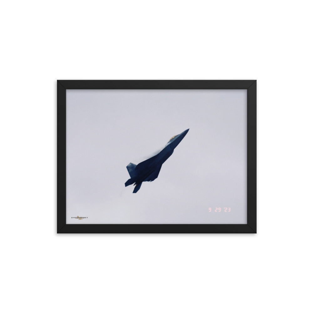 HIGH ALPHA RAPTOR- FIGHTERS ON FILM FRAMED COLLECTION 12x16