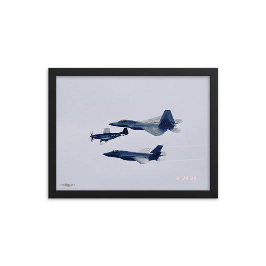 TRIO OF EXCELLENCE- FIGHTERS ON FILM FRAMED COLLECTION 12x16