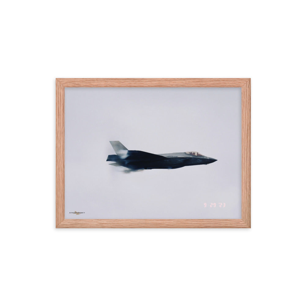 LIGHTNING II CROSS SECTION- FIGHTERS ON FILM FRAMED COLLECTION 12x16