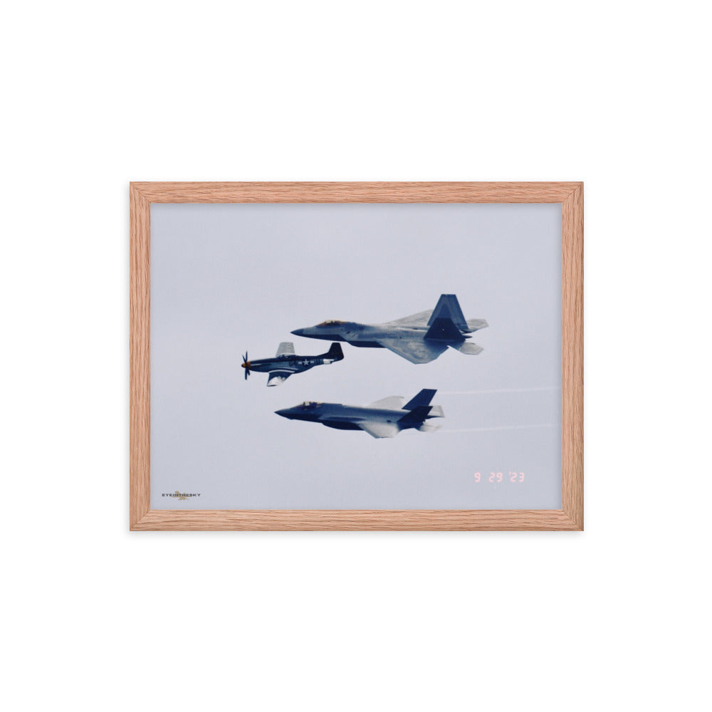 TRIO OF EXCELLENCE- FIGHTERS ON FILM FRAMED COLLECTION 12x16