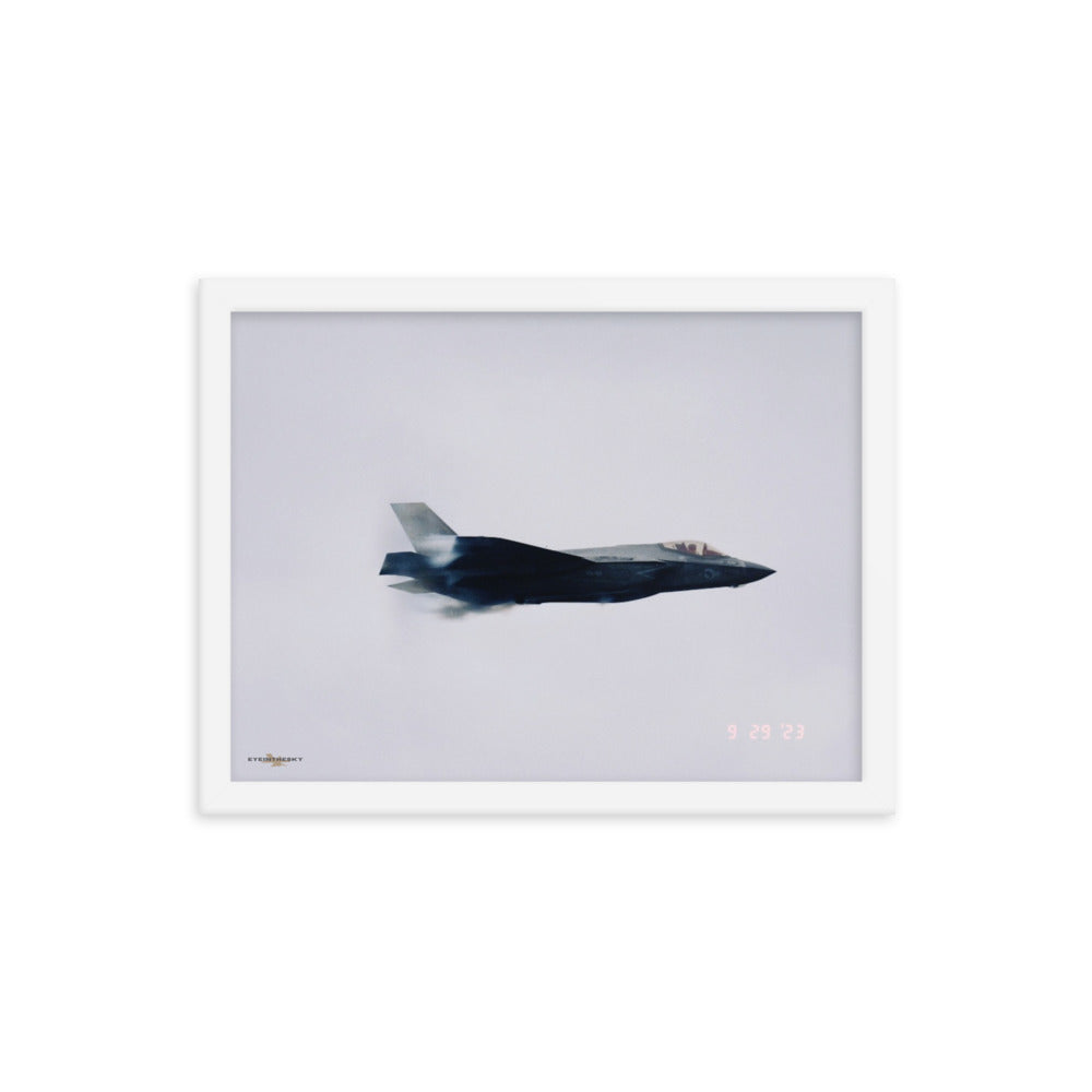 LIGHTNING II CROSS SECTION- FIGHTERS ON FILM FRAMED COLLECTION 12x16