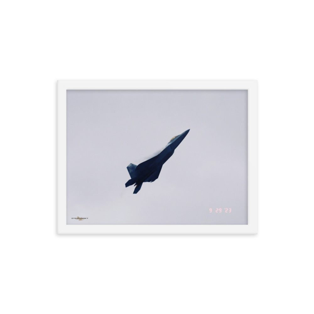 HIGH ALPHA RAPTOR- FIGHTERS ON FILM FRAMED COLLECTION 12x16