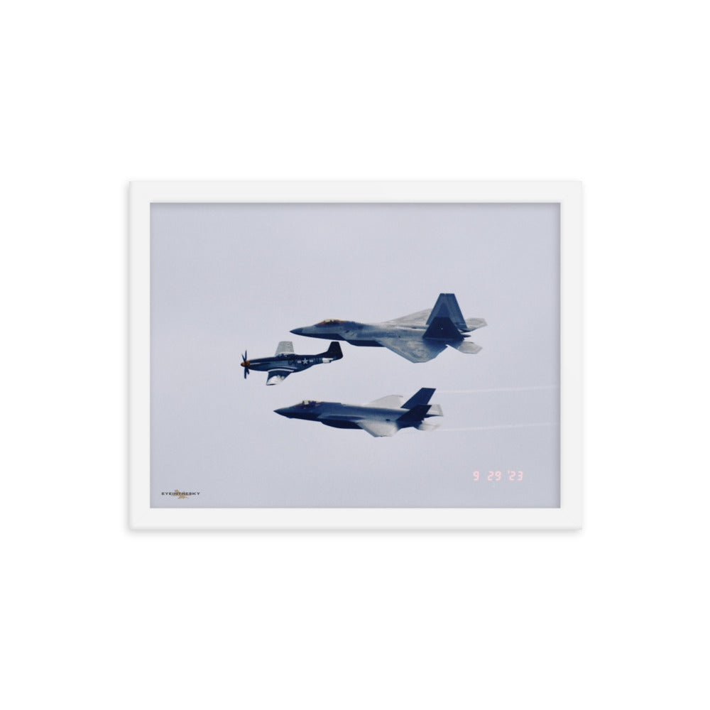 TRIO OF EXCELLENCE- FIGHTERS ON FILM FRAMED COLLECTION 12x16